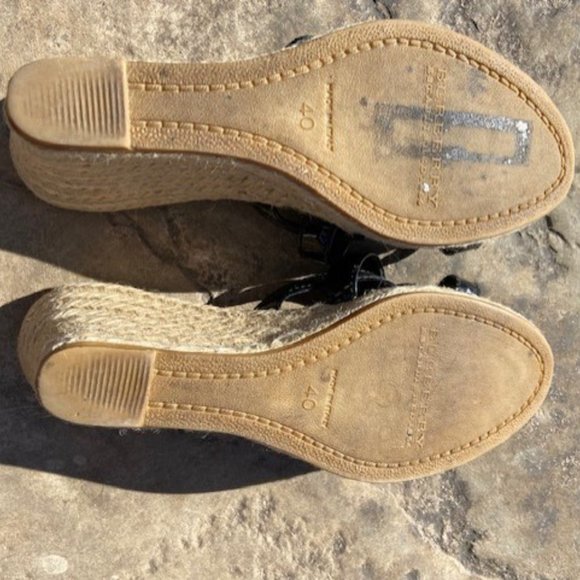 Burberry Patent leather & jute trim espadrilles - Picture 5 of 6